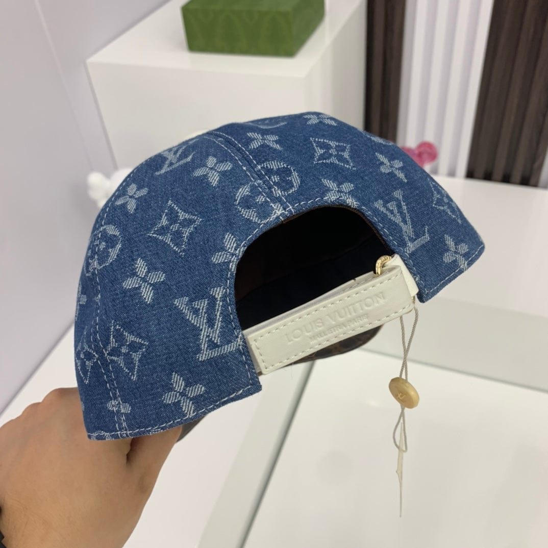 Tunde Store Louis Vuitton Denim and Monogram Leather Cap