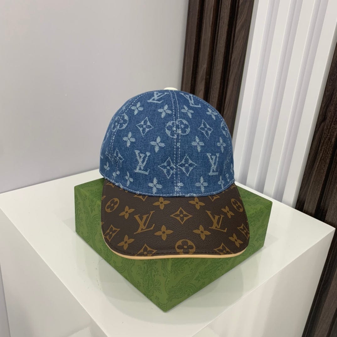 Tunde Store Louis Vuitton Denim and Monogram Leather Cap