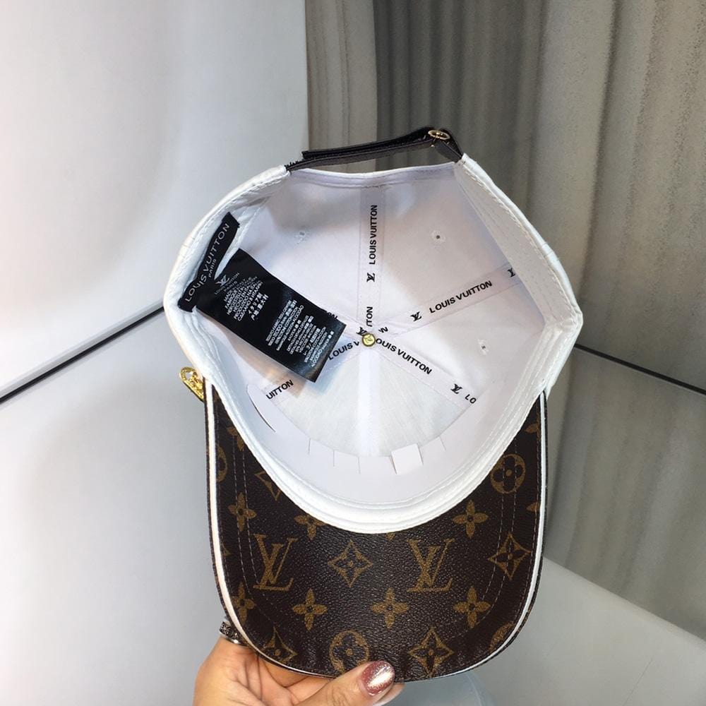 Tunde Store Louis Vuitton Elegant White & Brown Cap for Men | Men Cap's