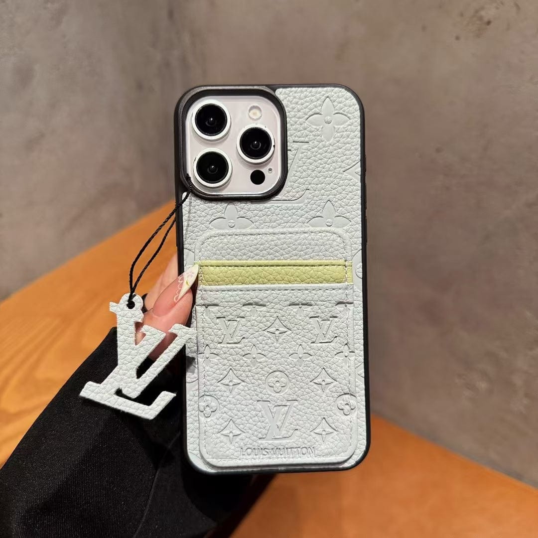 Tunde Store Louis Vuitton Embossed Monogram Zip Pocket Card iPhone Case