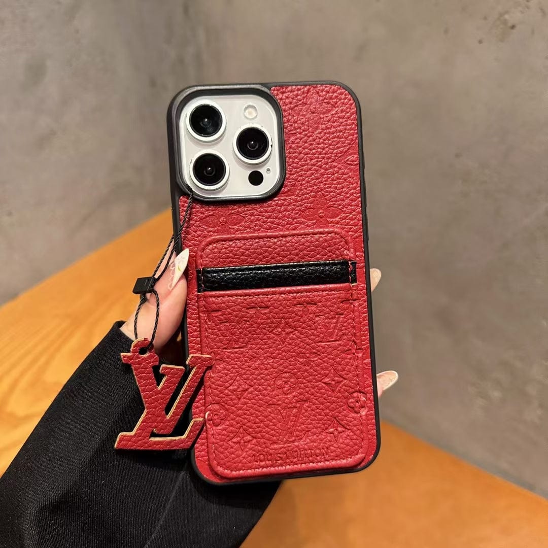 Tunde Store Louis Vuitton Embossed Monogram Zip Pocket Card iPhone Case