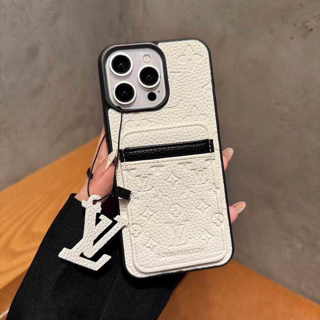Tunde Store Louis Vuitton Embossed Monogram Zip Pocket Card iPhone Case