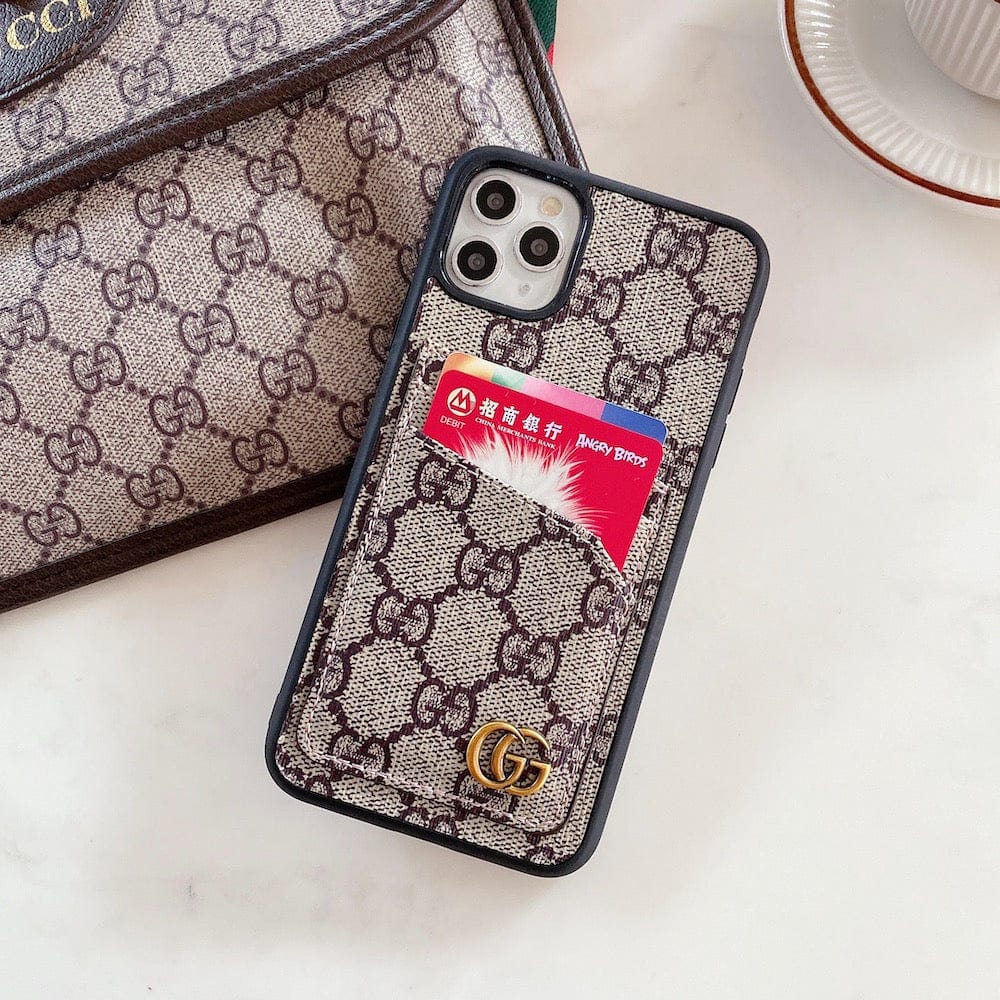 Tunde Store Louis Vuitton & Gucci iPhone Case Collection - Famous Patterns with Integrated Wallet
