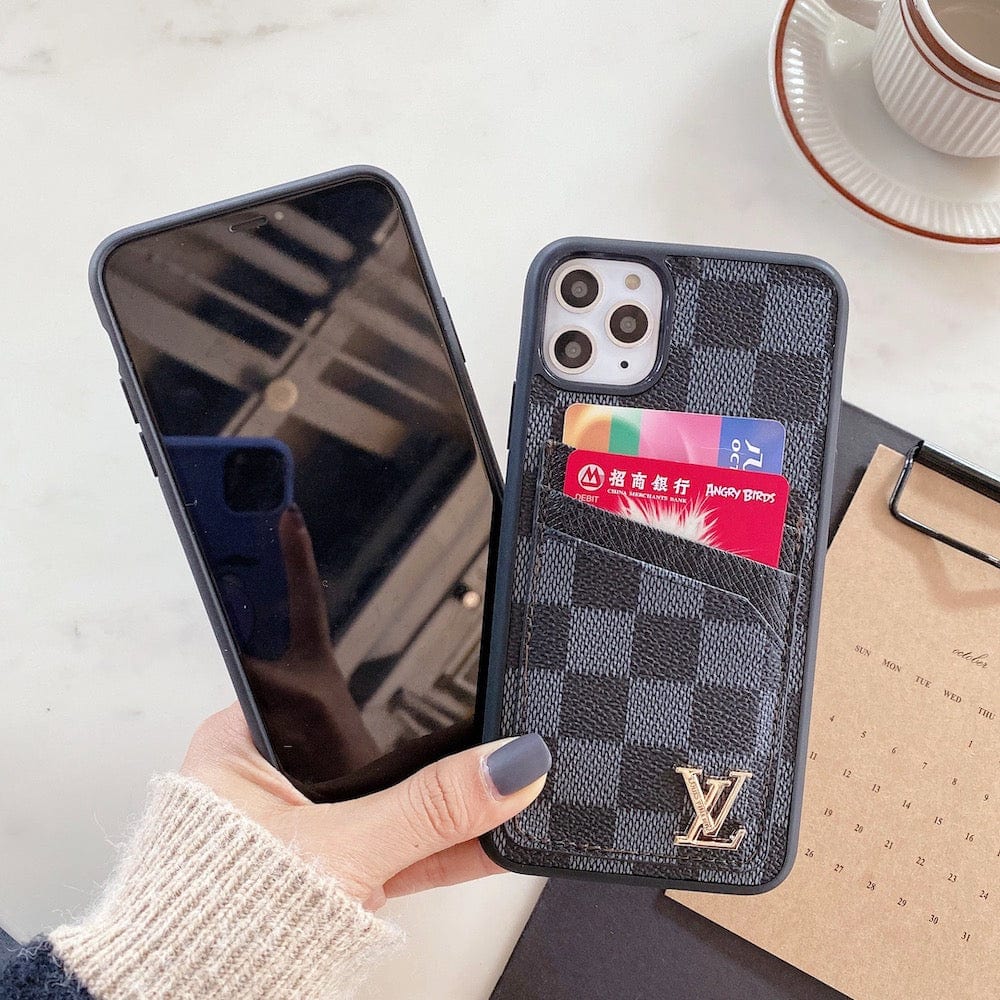 Tunde Store Louis Vuitton & Gucci iPhone Case Collection - Famous Patterns with Integrated Wallet