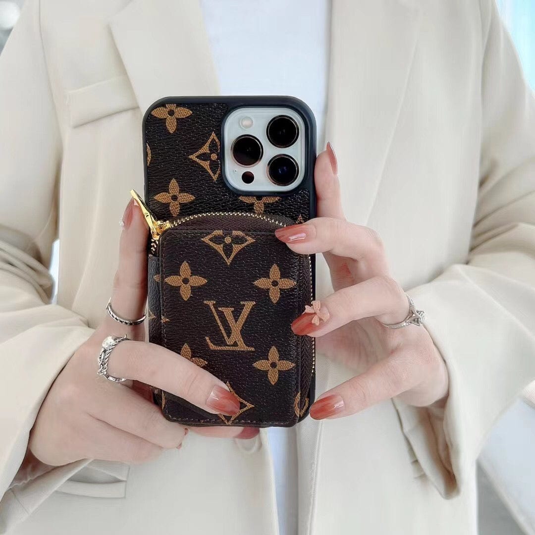 Tunde Store Louis Vuitton iPhone 15 Wallet Case | iPhone 15 Back Pocket Case