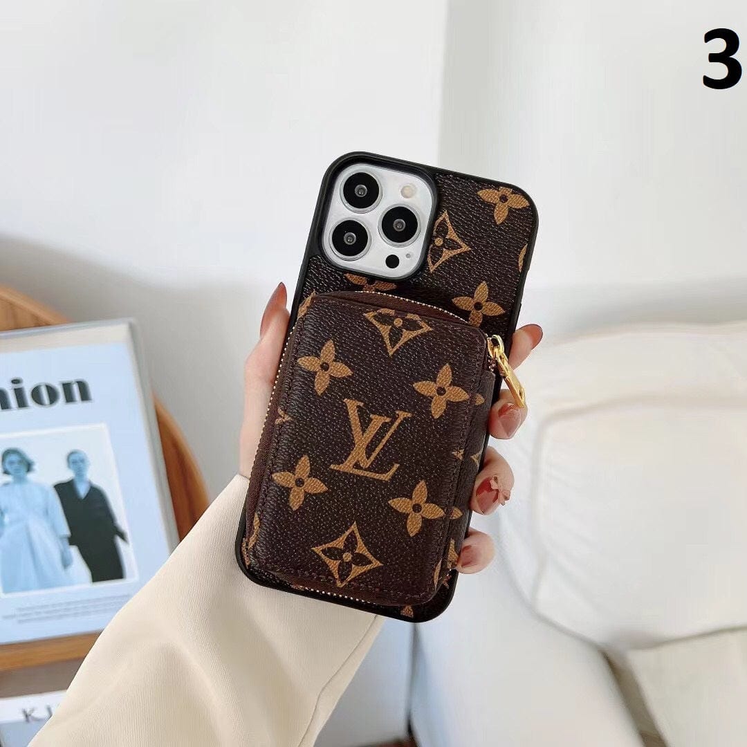 Tunde Store Louis Vuitton iPhone 15 Wallet Case | iPhone 15 Back Pocket Case