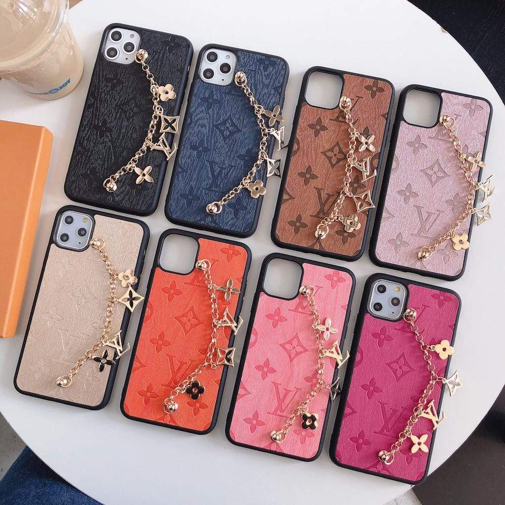 Tunde Store Louis Vuitton Leather iPhone 13 to 15 Cases
