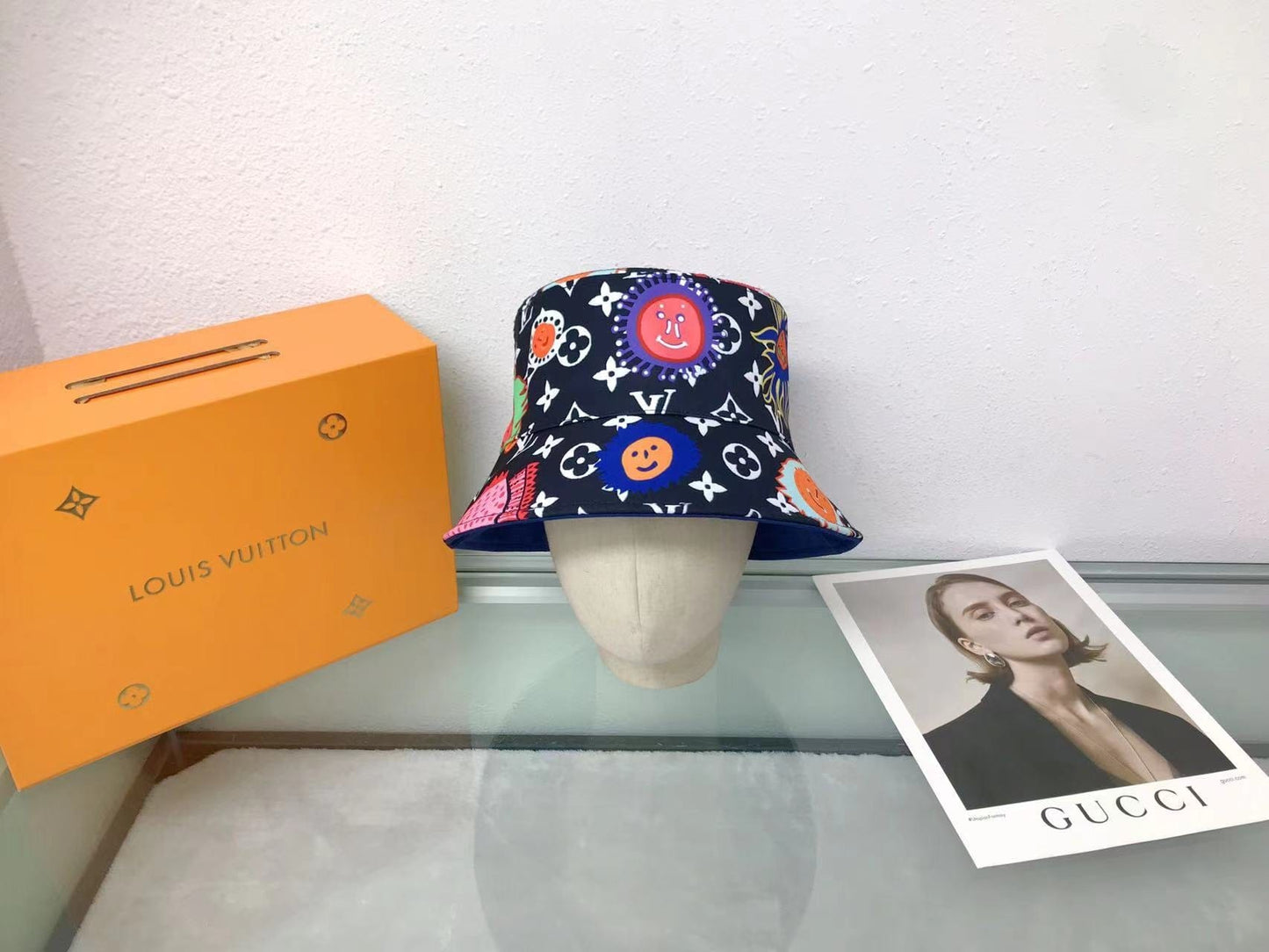 Tunde Store Louis Vuitton Louis Vuitton x YK Reversible Faces Bucket Hat Collection