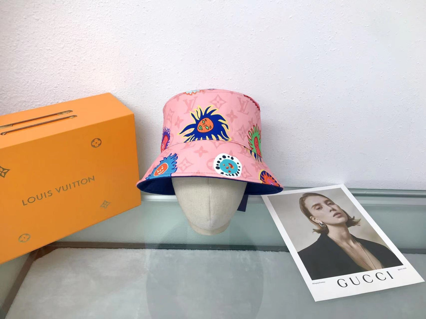 Tunde Store Louis Vuitton Louis Vuitton x YK Reversible Faces Bucket Hat Collection