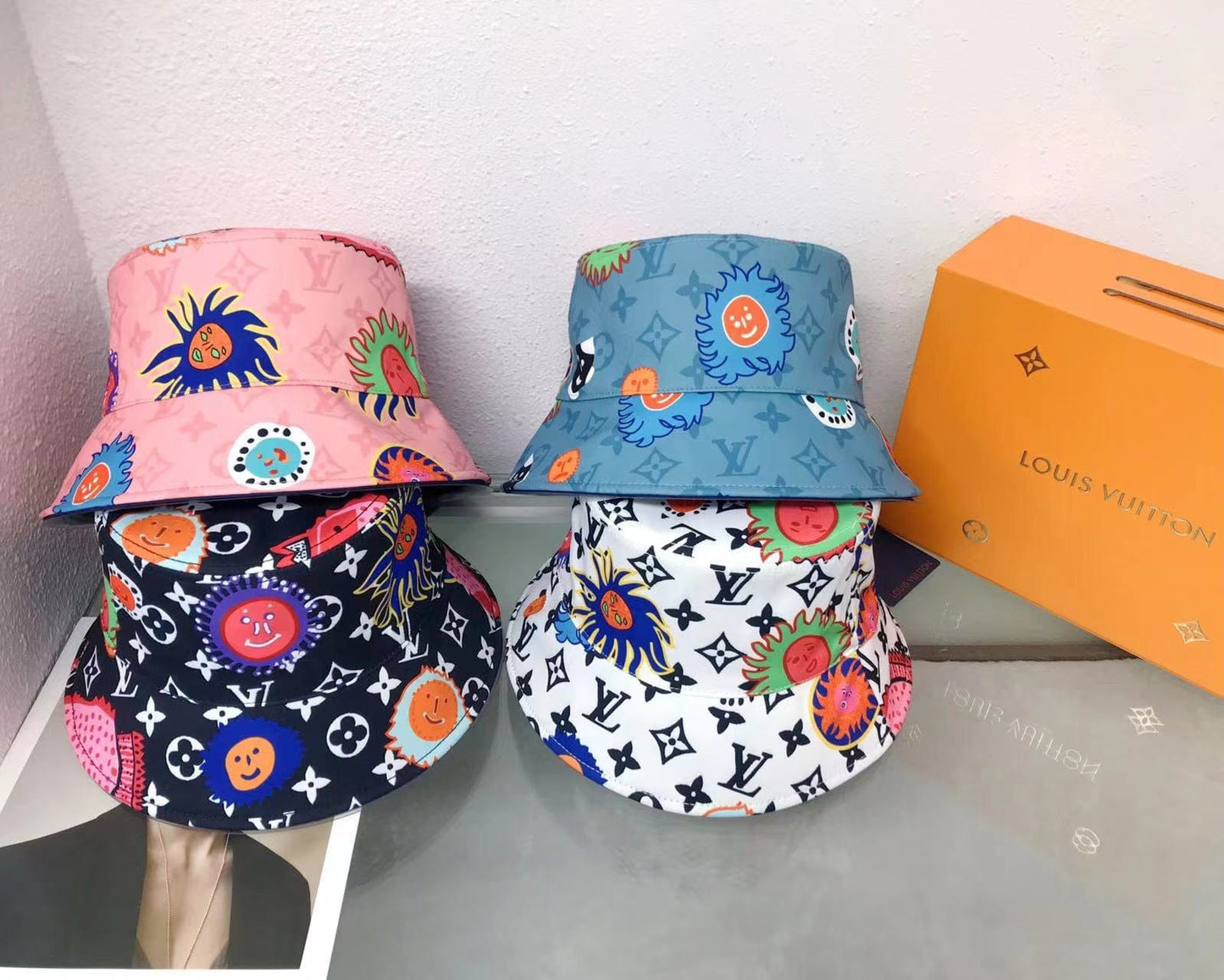Tunde Store Louis Vuitton Louis Vuitton x YK Reversible Faces Bucket Hat Collection