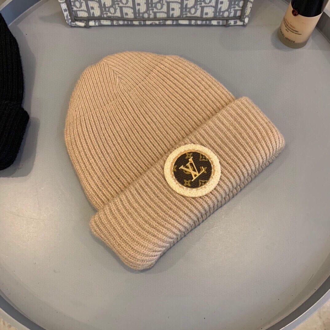 Tunde Store Louis Vuitton Monogram Beige Wool Beanie
