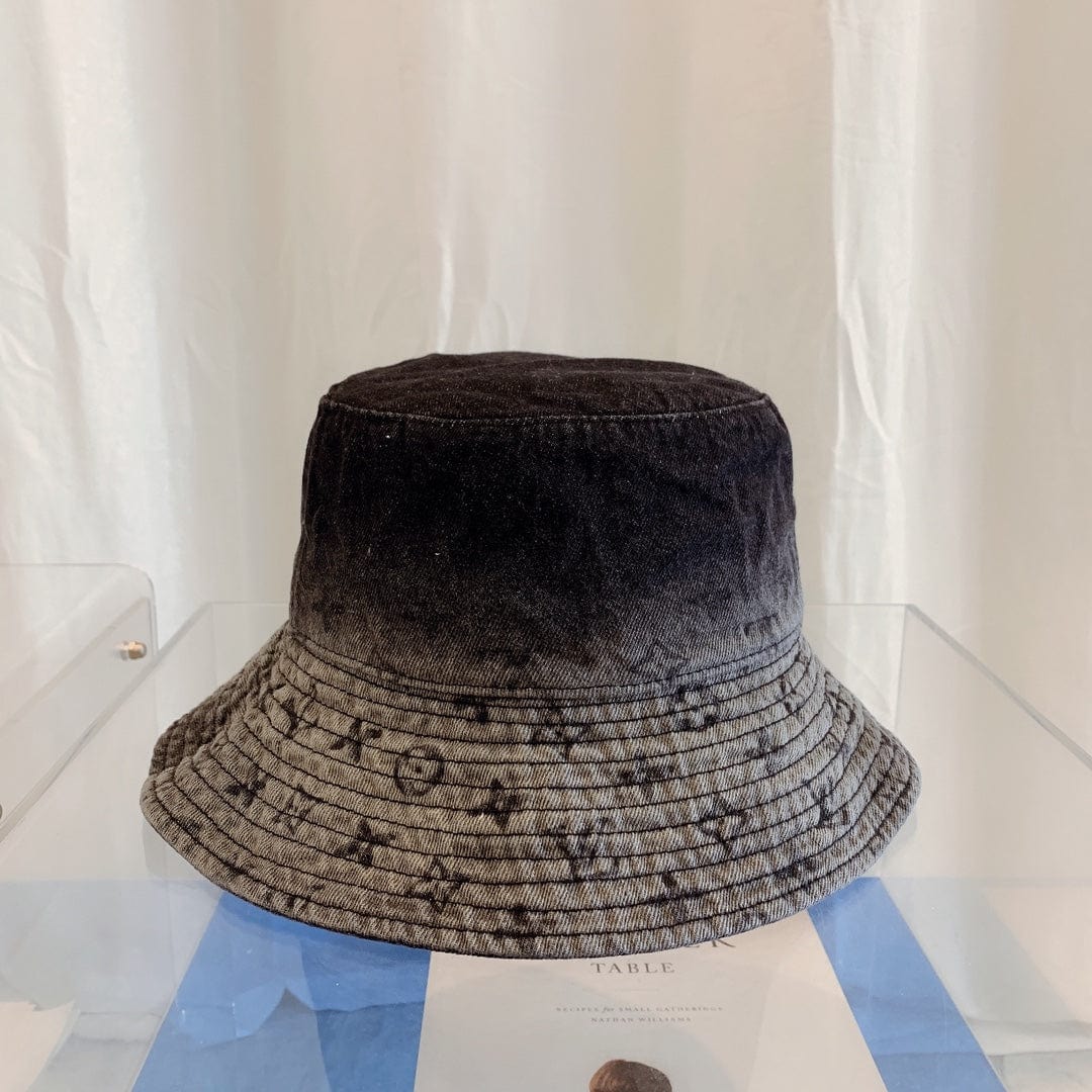 Tunde Store Louis Vuitton Monogram Black Denim Bucket Hat