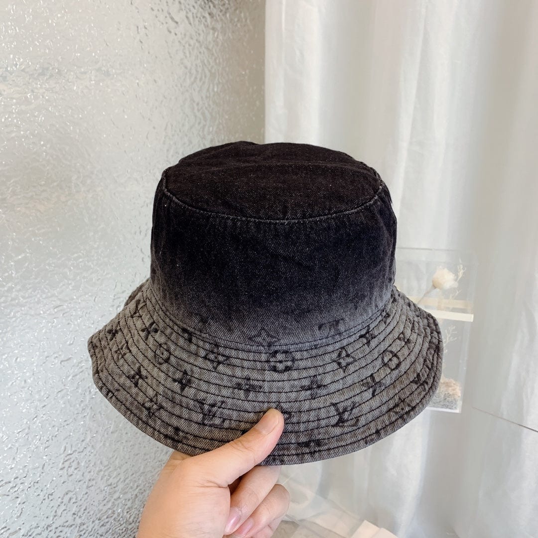 Tunde Store Louis Vuitton Monogram Black Denim Bucket Hat