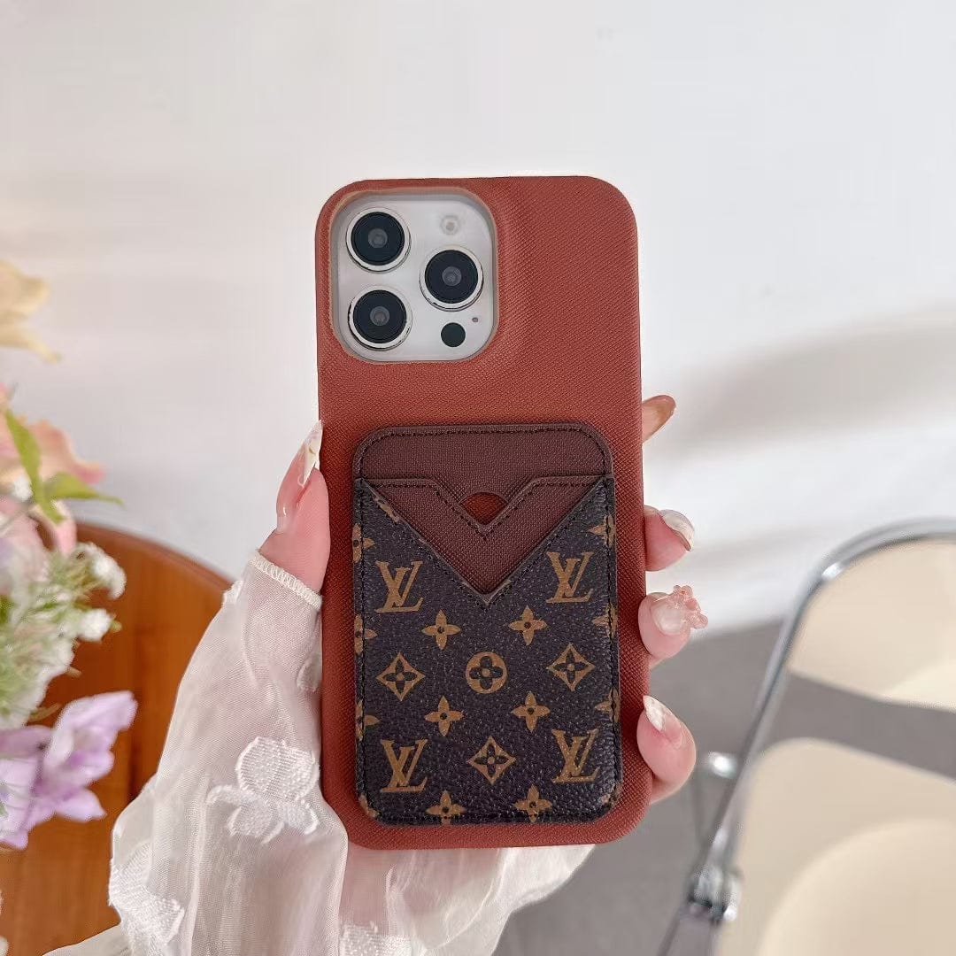Tunde Store Louis Vuitton Monogram Card Slot Leather iPhone Case