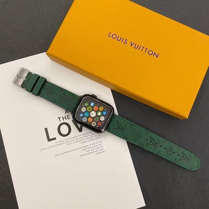 Tunde Store Louis Vuitton Monogram Embossed Apple Watch Bands