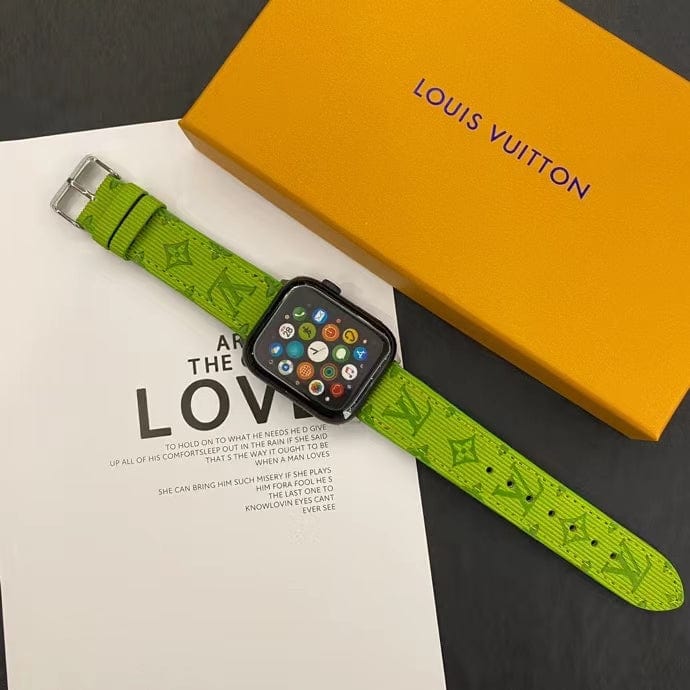 Tunde Store Louis Vuitton Monogram Embossed Apple Watch Bands