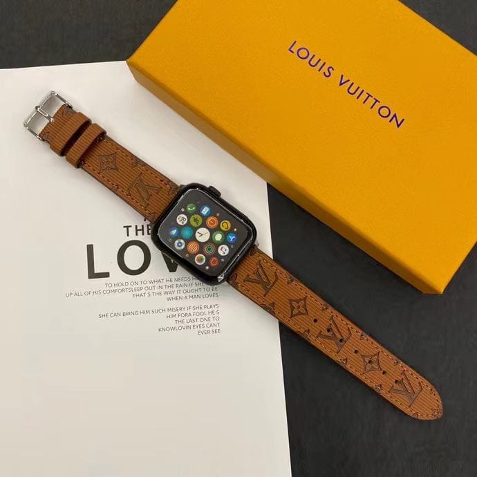 Tunde Store Louis Vuitton Monogram Embossed Apple Watch Bands