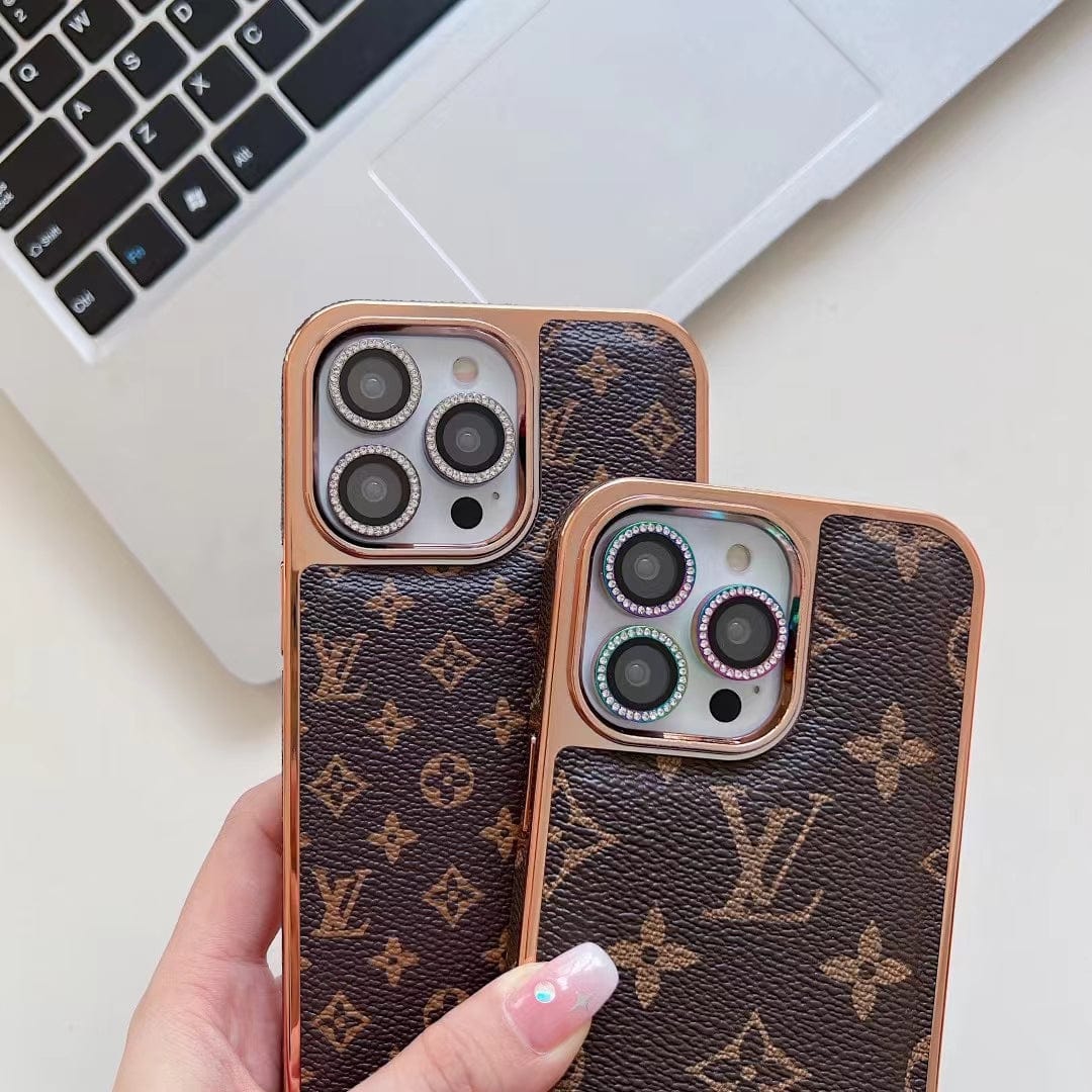 Tunde Store Louis Vuitton Monogram iPhone Cases with Rose Gold Trim - Lens Accessory Gift