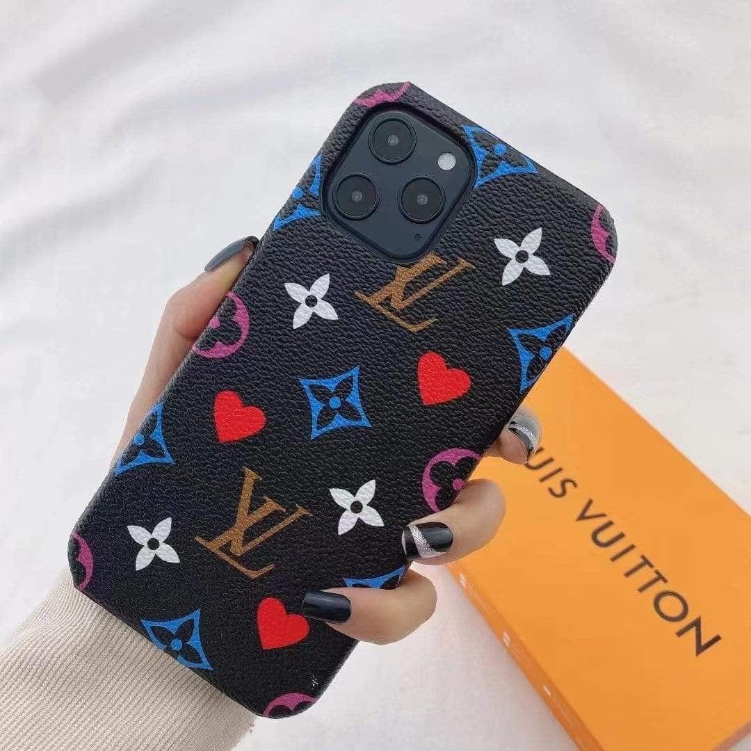 Tunde Store Louis Vuitton New Colorful Leather iPhone 15 Cases