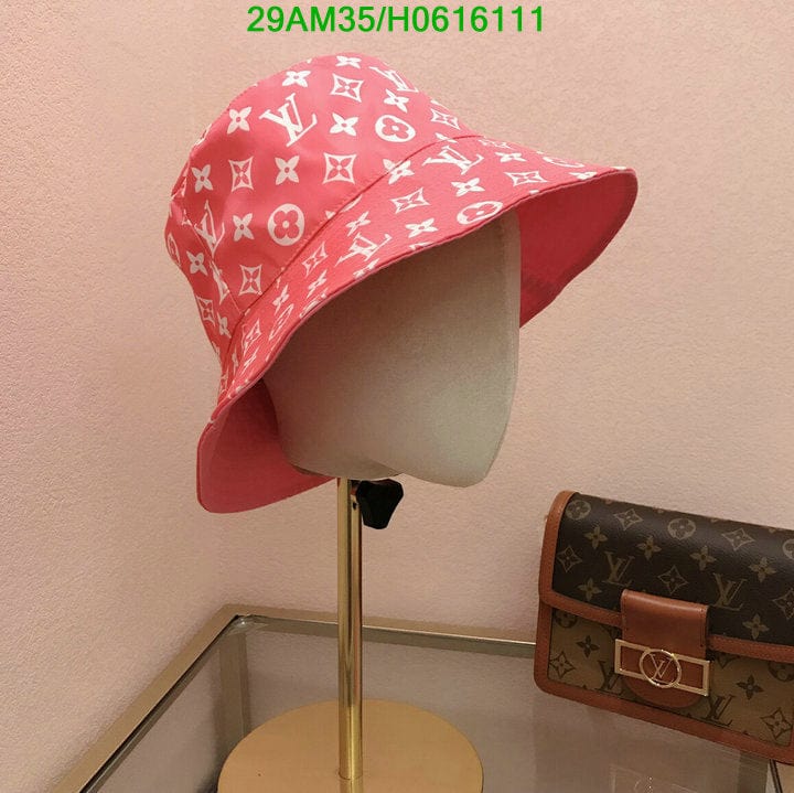Tunde Store Louis Vuitton Pink & White Bucket Hat