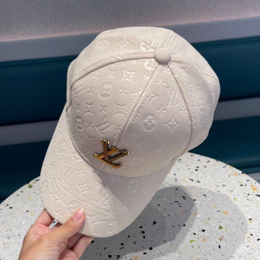 Tunde Store Louis Vuitton Prestige Cream Cap for Men - Monogram Plaid Men Cap