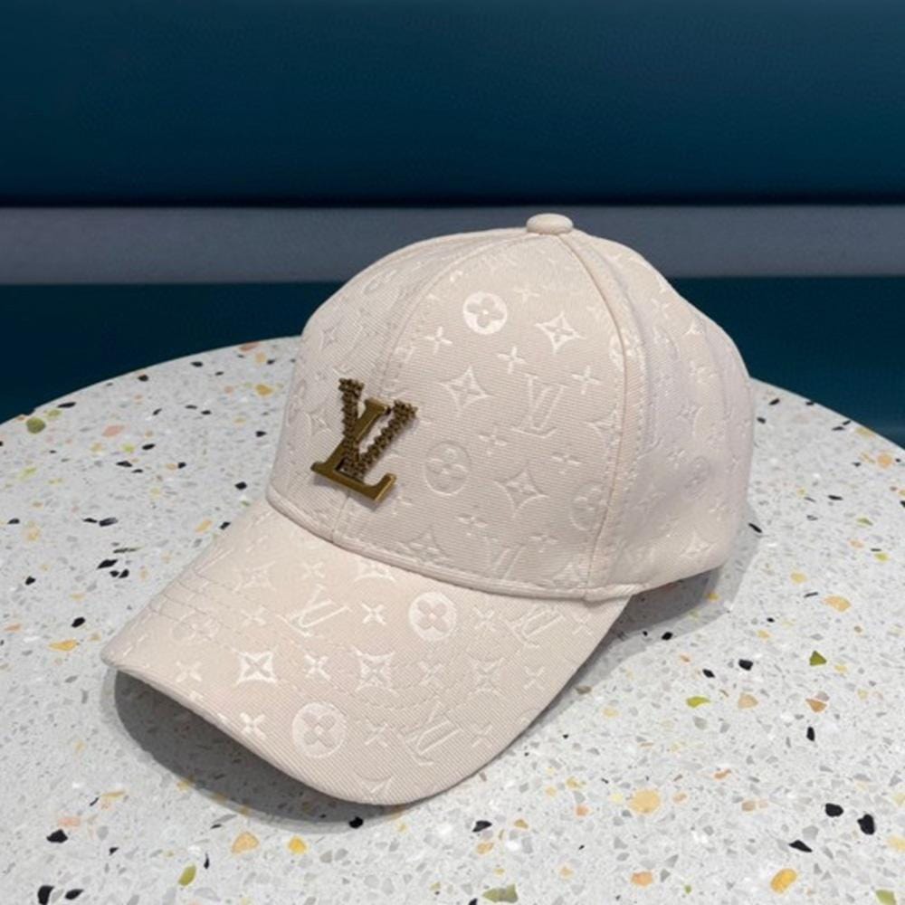 Tunde Store Louis Vuitton Prestige Cream Cap for Men - Monogram Plaid Men Cap