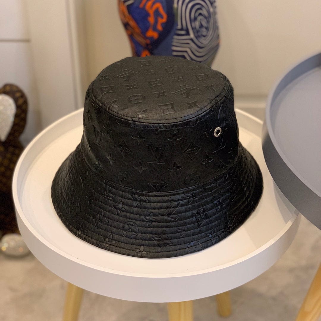Tunde Store Louis Vuitton Reversible Black Suede and Embossed Leather Bucket Hat