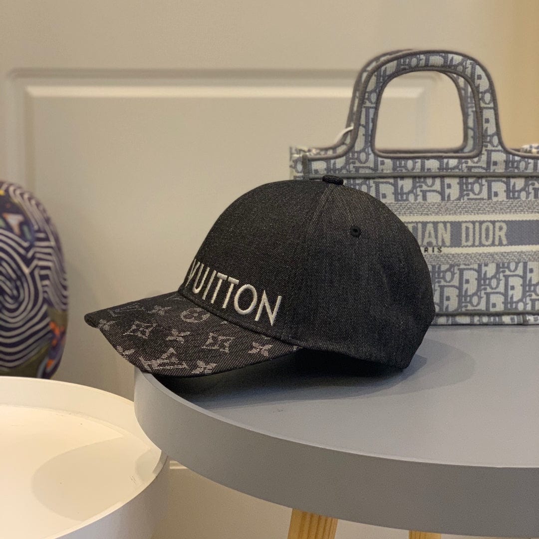 Tunde Store Louis Vuitton Textured Black Monogram Cap
