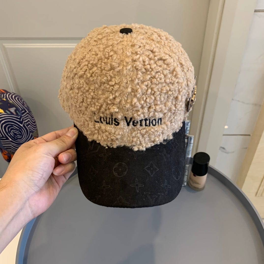 Tunde Store Louis Vuitton Textured Sherpa and Monogram Cap