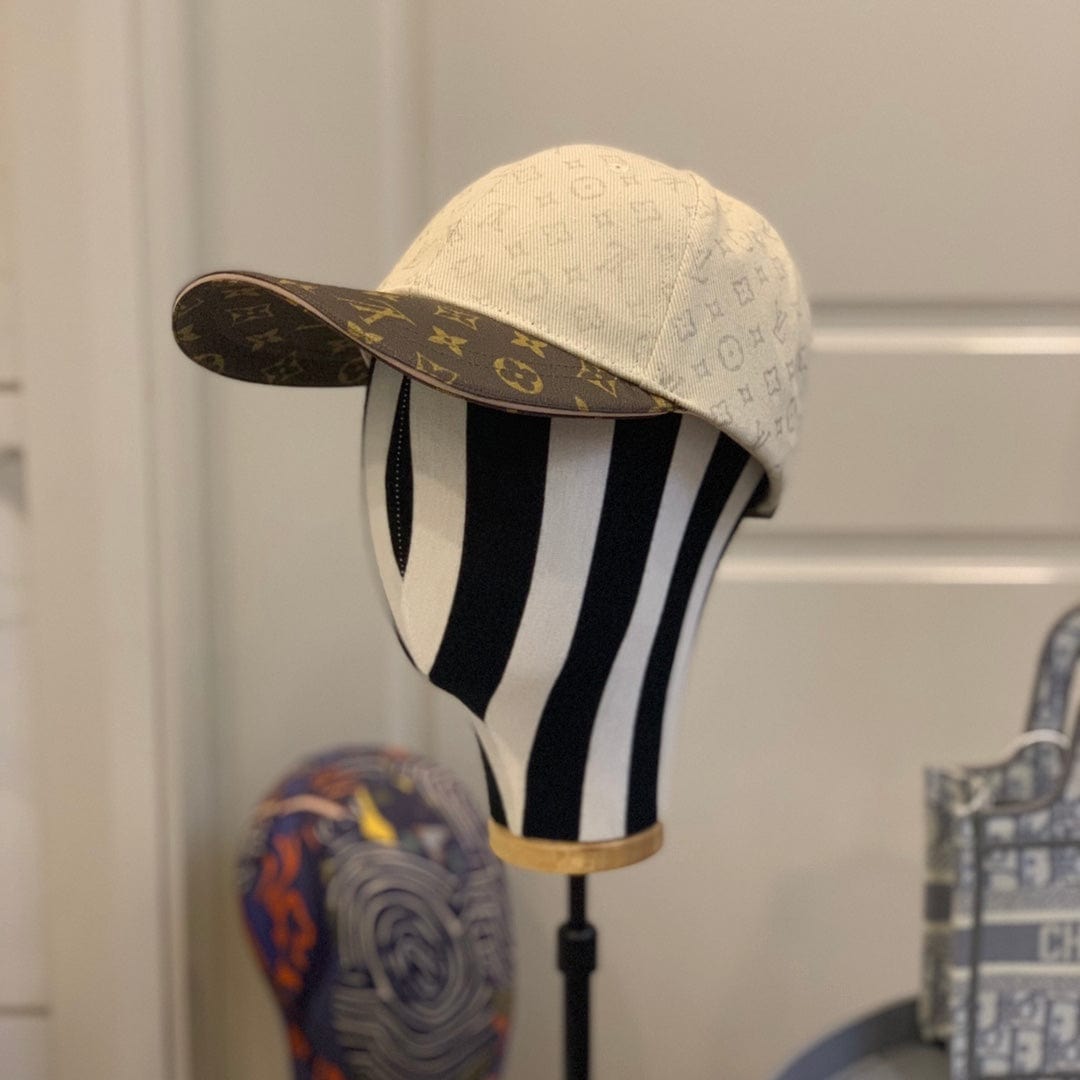 Tunde Store Louis Vuitton Two-Tone Monogram Baseball Cap in Black and Brown