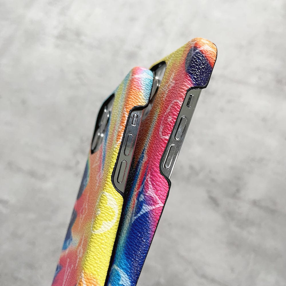 Tunde Store Louis Vuitton Vibrant Bleach Rainbow iPhone Cases