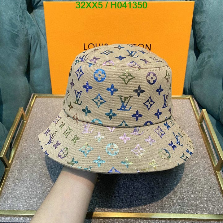 Tunde Store Louis Vuitton White Rainbow Bucket Hat for women - Light Effect Hat