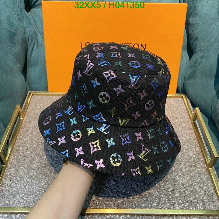 Tunde Store Louis Vuitton White Rainbow Bucket Hat for women - Light Effect Hat