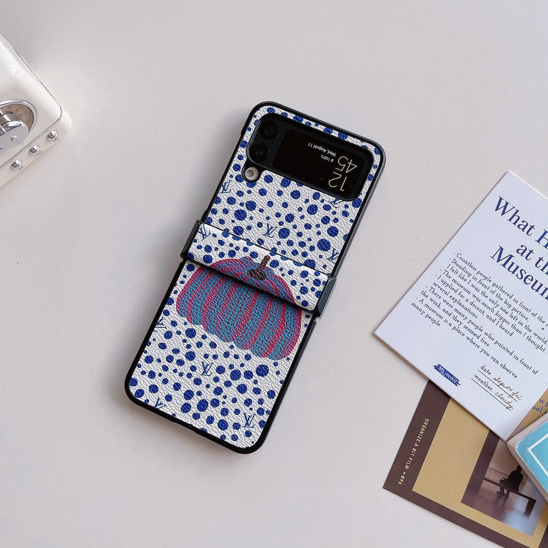 Tunde Store Louis Vuitton Z Flip Phone Case with Bubble Pattern and Strap Holder | Artistic Style