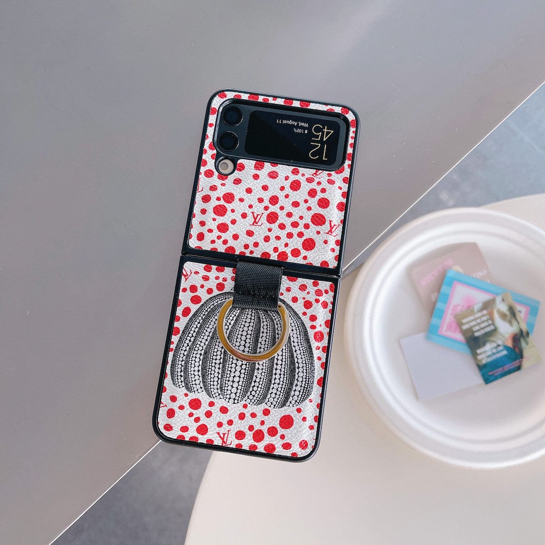 Tunde Store Louis Vuitton Z FlipPhone Case with Bubble Pattern and Ring Holder | Artistic Style