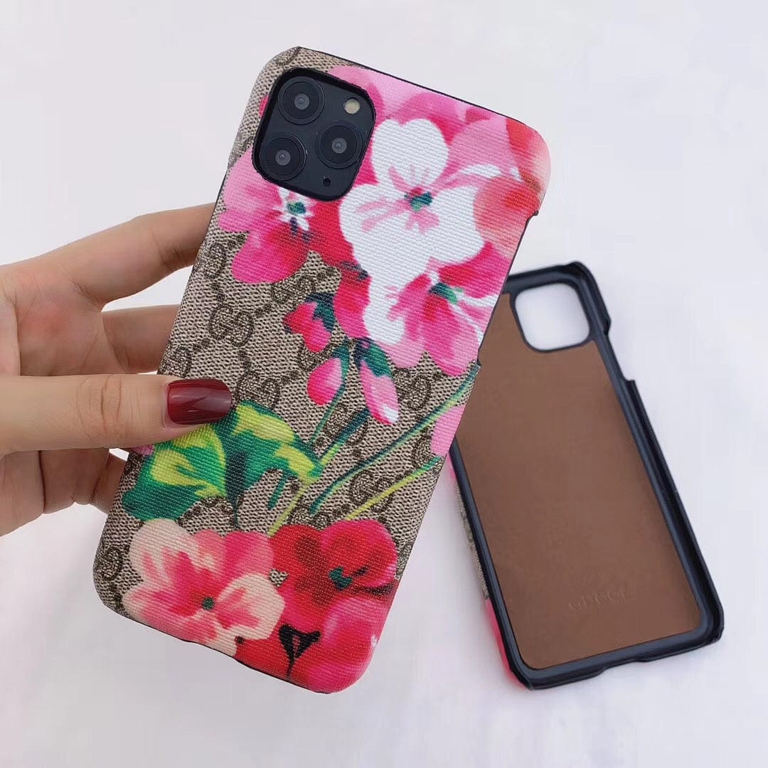 Tunde Store Luxurious Gucci Blooms Leather Phone Case Cover For Huawei