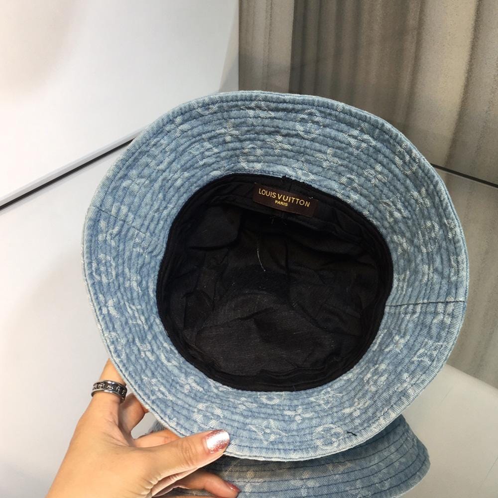Tunde Store Luxurious Louis Vuitton Denim Bucket Hat