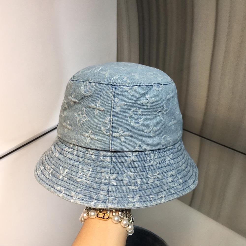 Tunde Store Luxurious Louis Vuitton Denim Bucket Hat