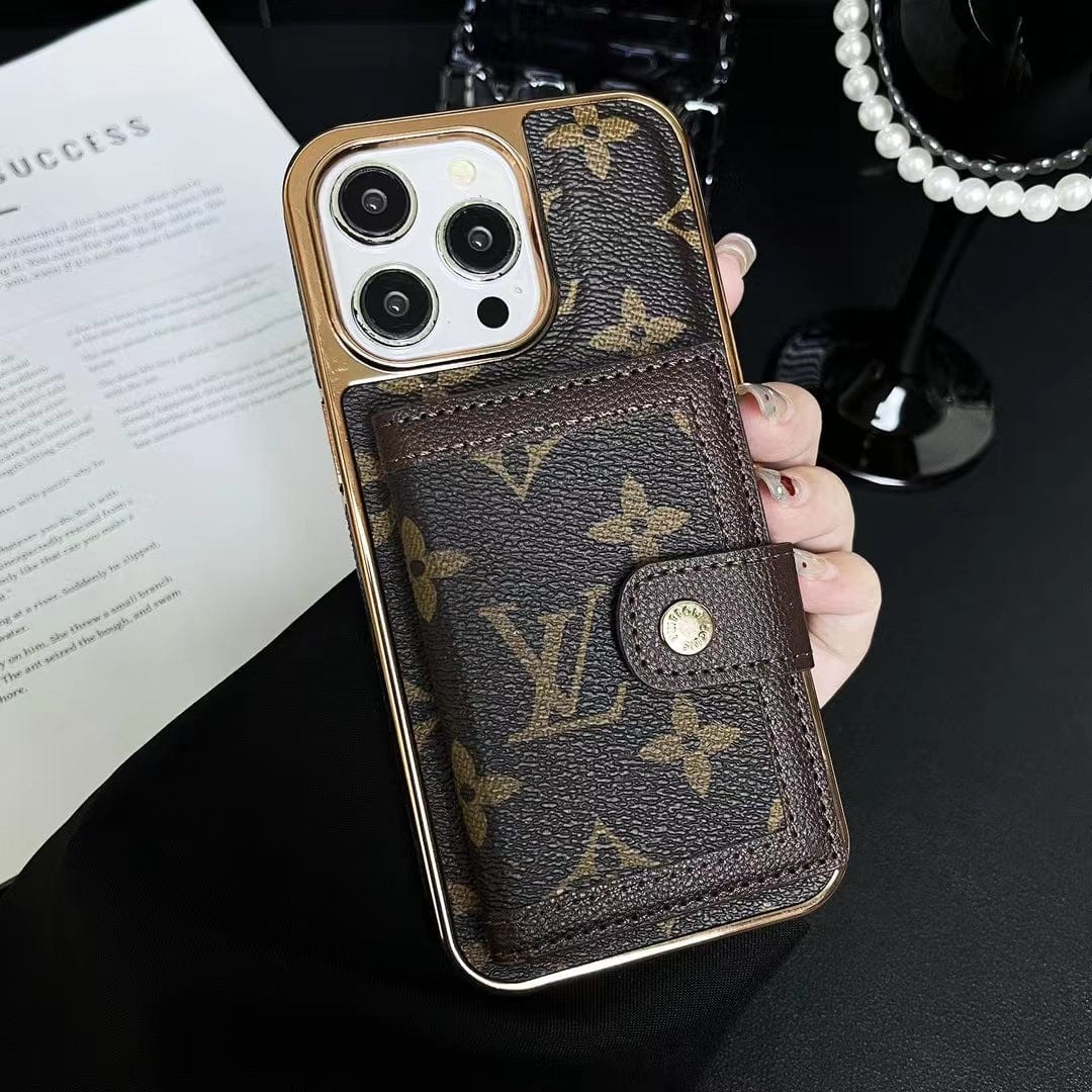 Tunde Store Luxurious Louis Vuitton iPhone Case | LV Pocket Wallet Phone Case