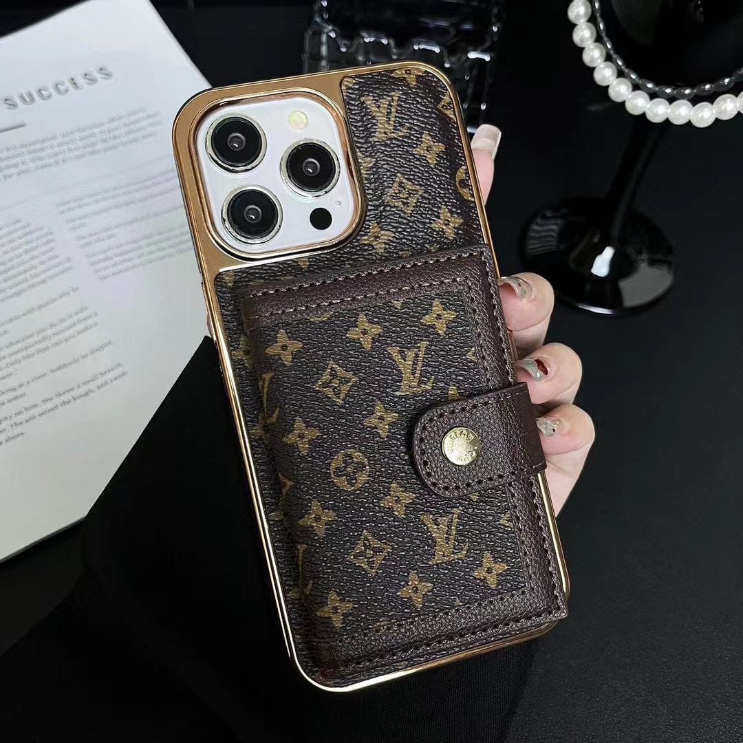 Tunde Store Luxurious Louis Vuitton iPhone Case | LV Pocket Wallet Phone Case