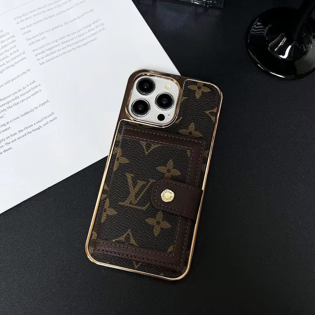 Tunde Store Luxurious Louis Vuitton iPhone Case | LV Pocket Wallet Phone Case