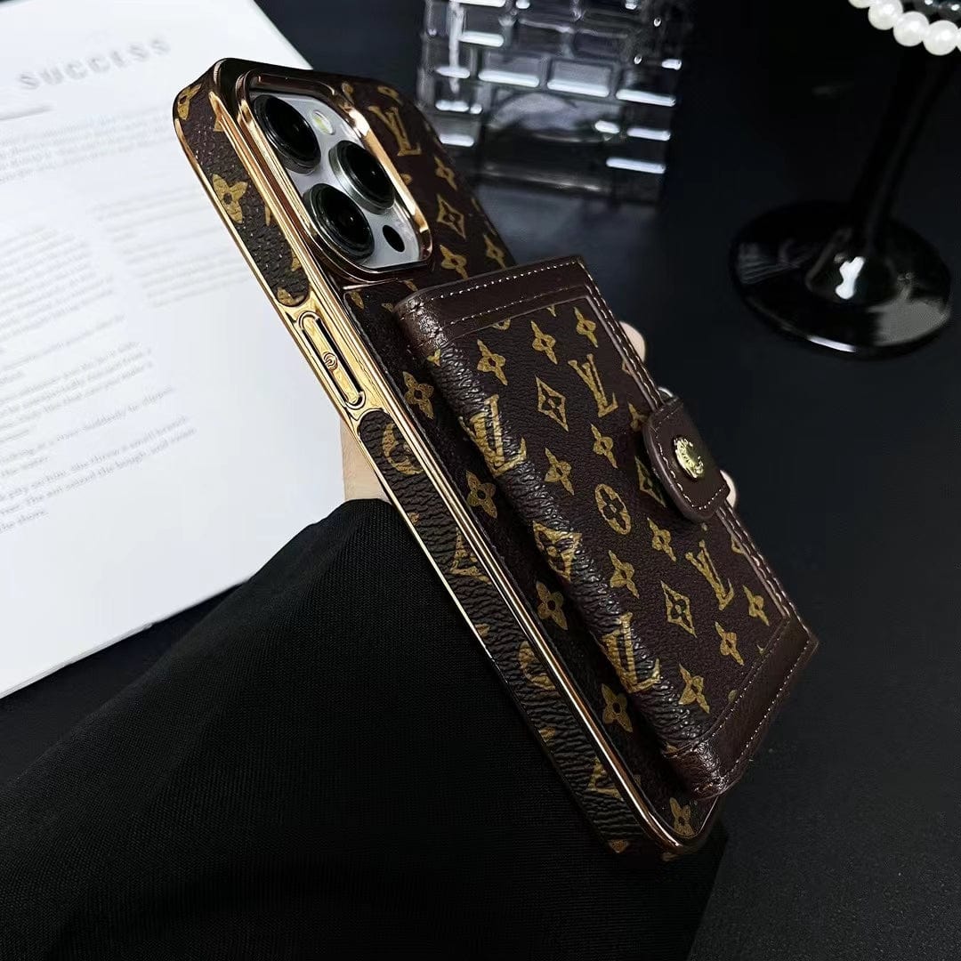 Tunde Store Luxurious Louis Vuitton iPhone Case | LV Pocket Wallet Phone Case