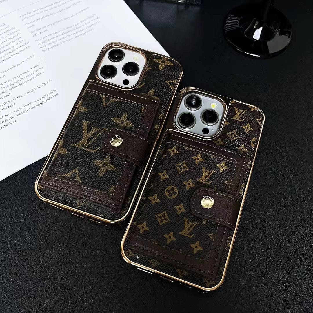 Tunde Store Luxurious Louis Vuitton iPhone Case | LV Pocket Wallet Phone Case