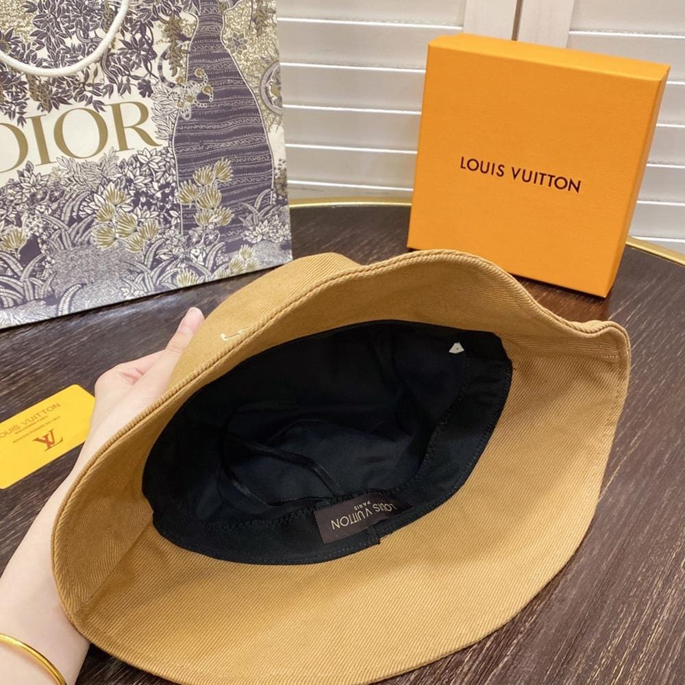 Tunde Store Luxurious Louis Vuitton Mustard Bucket Hat