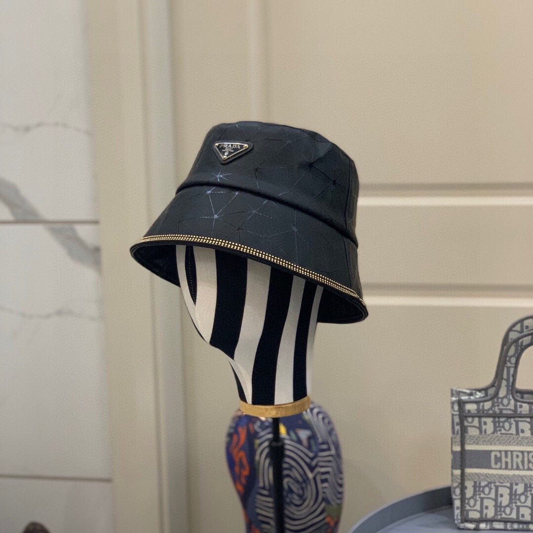 Tunde Store Luxurious Prada Black Bucket Hat
