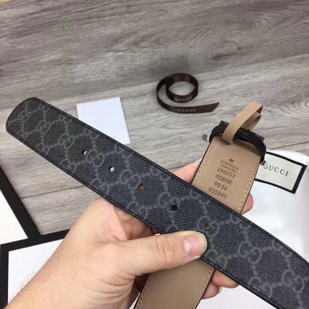 Tunde Store Lxurious Black Gucci Belt SiLouis Vuittoner Finished Logo