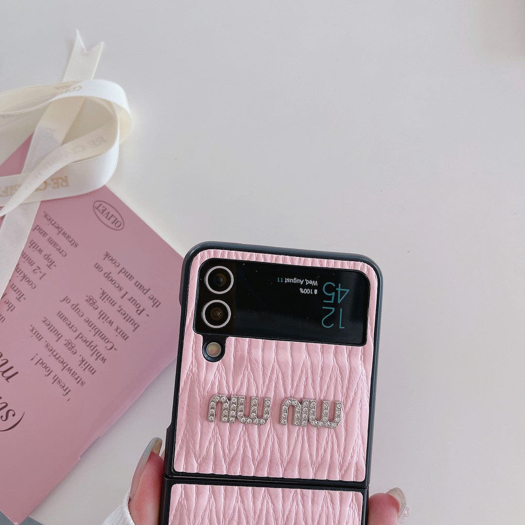Tunde Store Miu Miu Z Flip/Z Fold Phone Cases | Glamorous Style