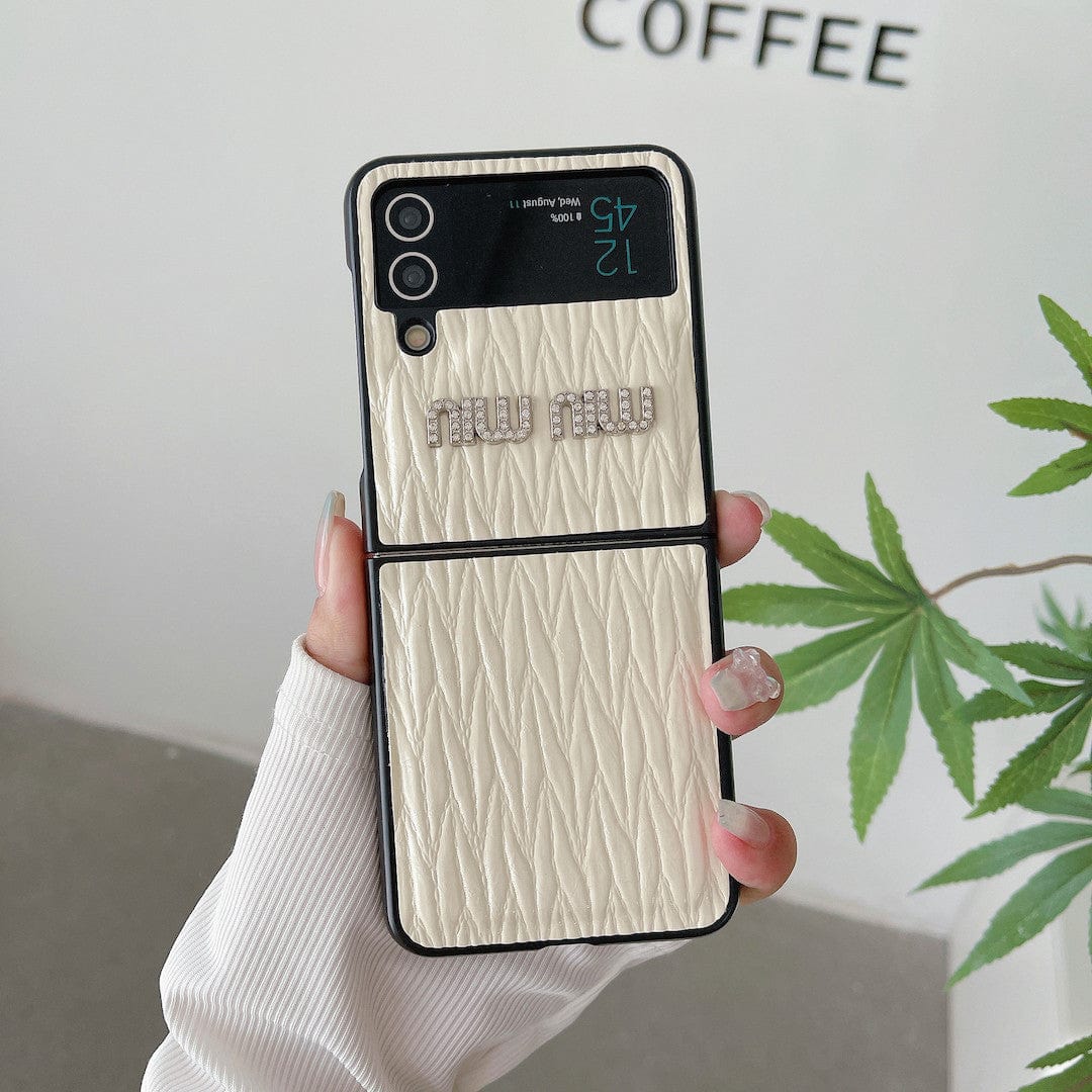 Tunde Store Miu Miu Z Flip/Z Fold Phone Cases | Glamorous Style