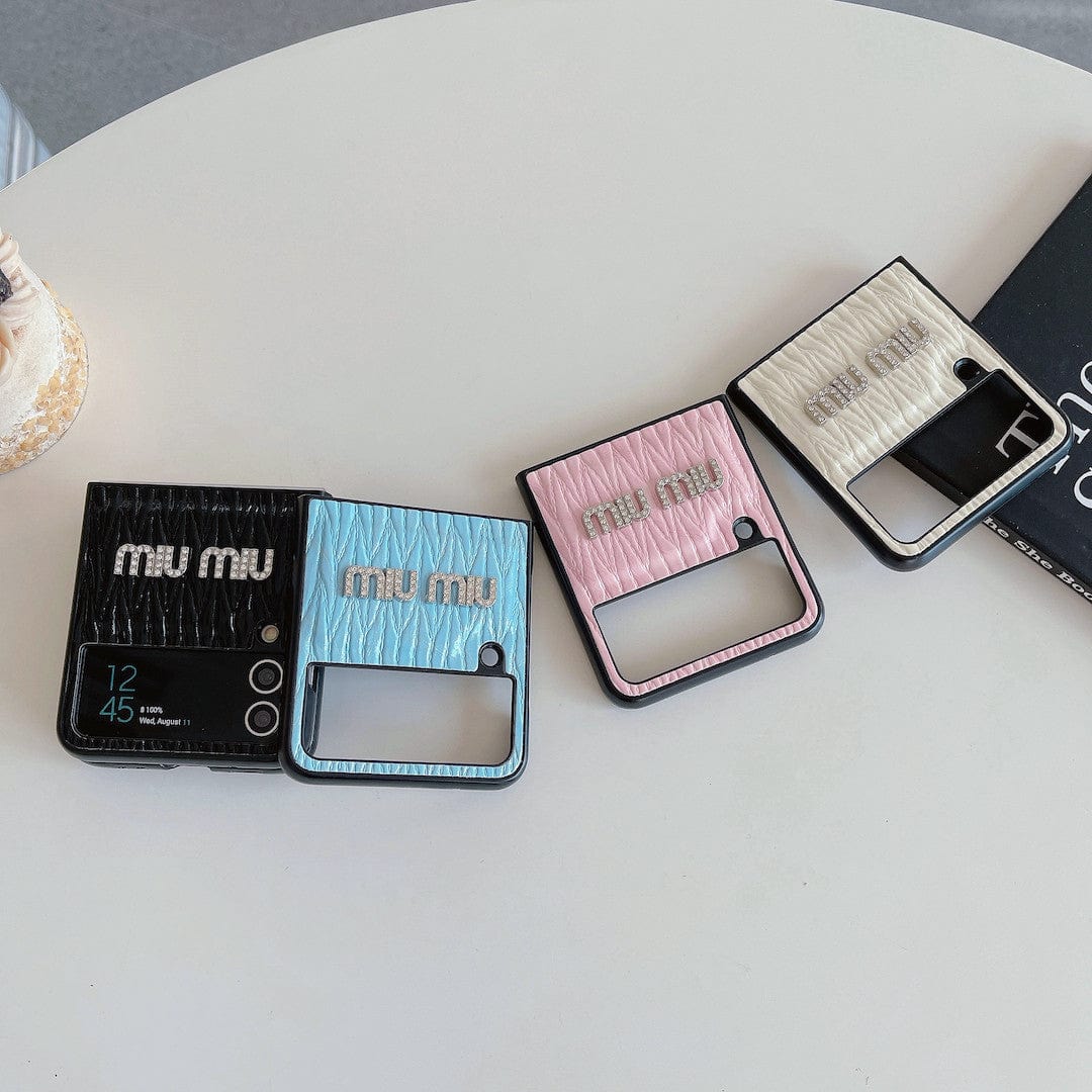 Tunde Store Miu Miu Z Flip/Z Fold Phone Cases | Glamorous Style