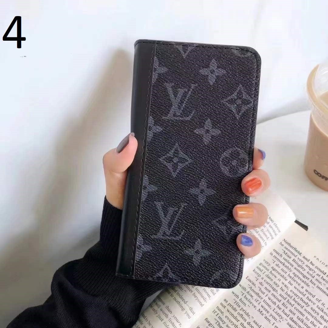 Tunde Store New Leather Louis Vuitton and Gucci Folio Cases for iPhone 15